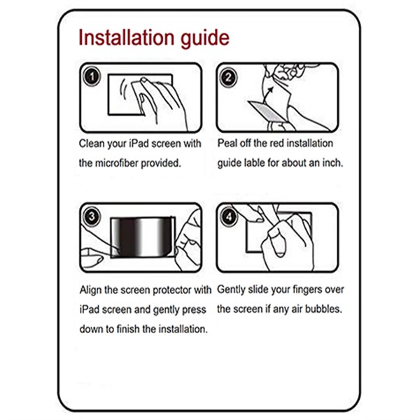 Ultra clear tempered glass for tablet