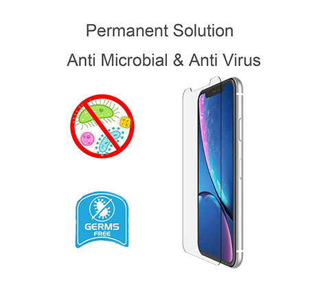 Anti-microbial tempered protector